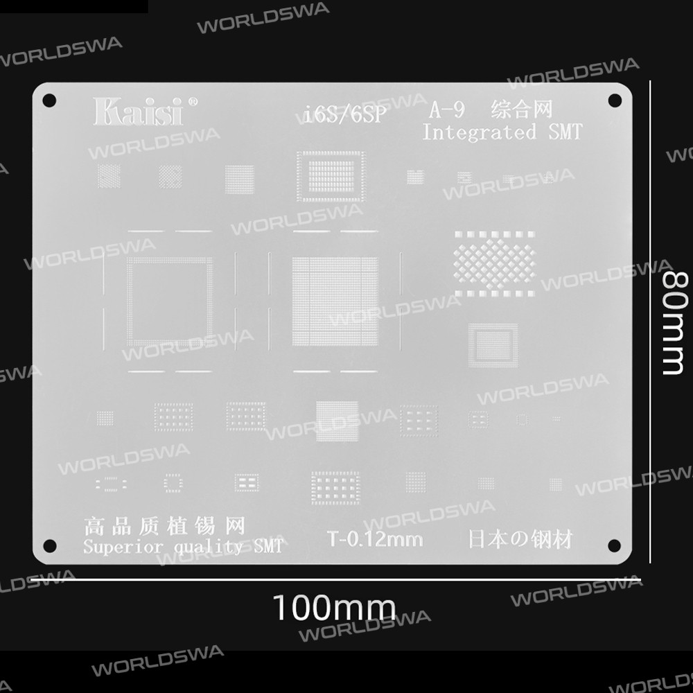 Kaisi 0.12mm BGA Reballing Stencil Net for iPhone 6 to 11 Pro Max