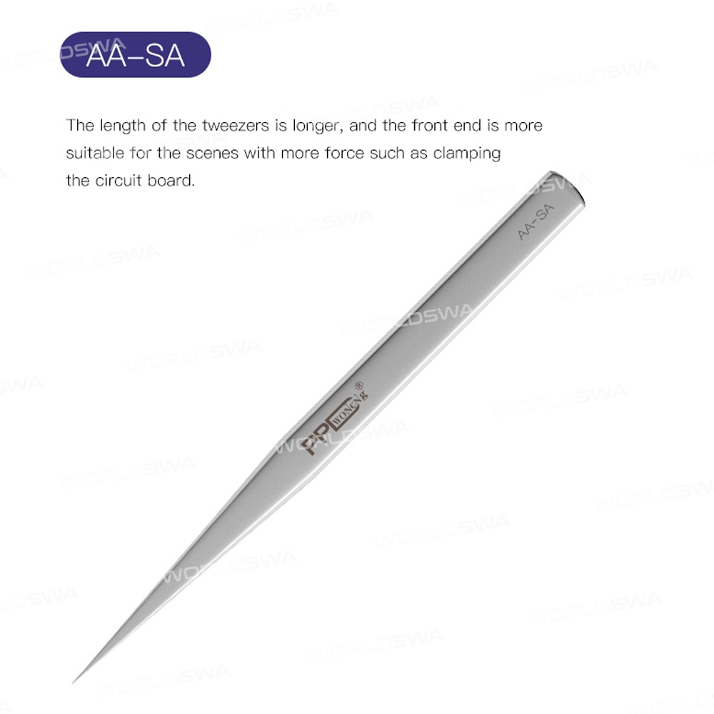 PPD Ultra-fine Anti-magnetic Stainless Steel Tweezers for Motherboard IC Chip Repair