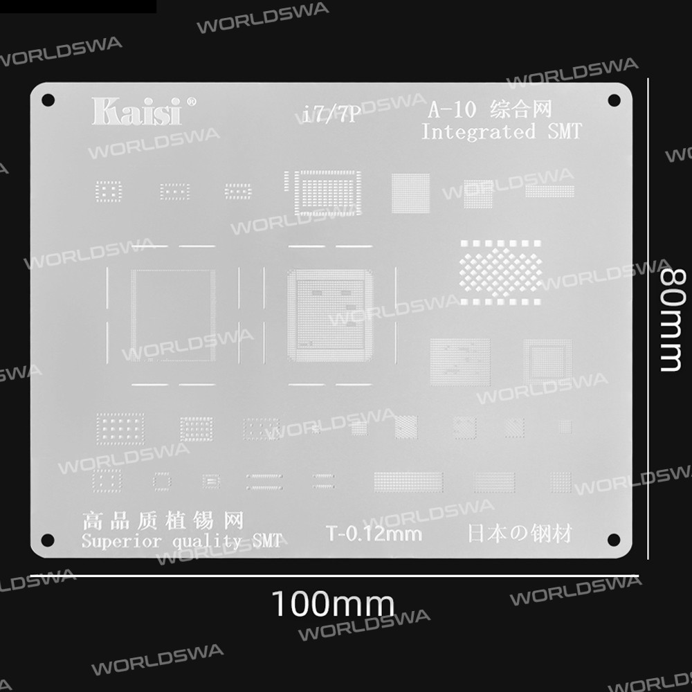 Kaisi 0.12mm BGA Reballing Stencil Net for iPhone 6 to 11 Pro Max