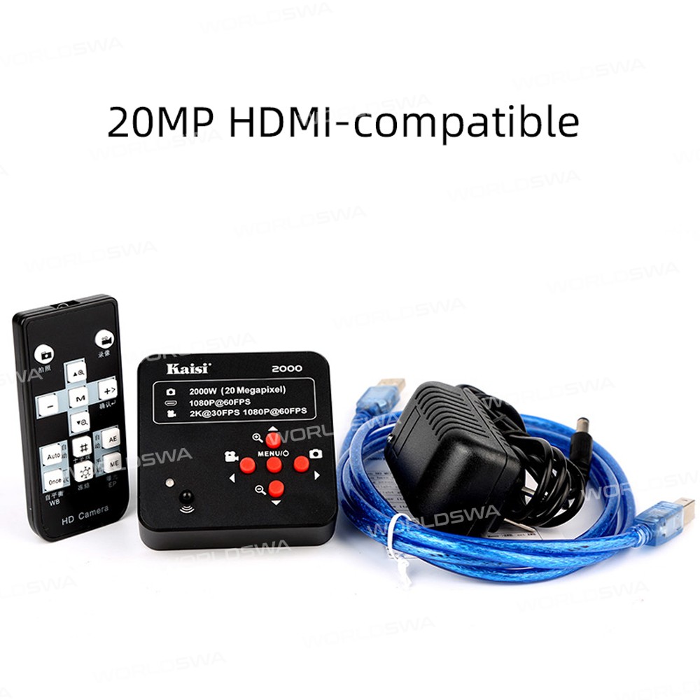 Kaisi 2000 Electronic Digital Industrial Microscope Camera with HDMI-Compatible 1080P Two Output
