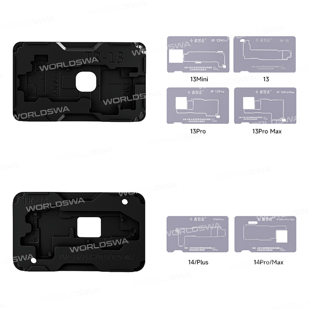 xinzhizao tr18-18-in-1-middle-layer-bga-reballing-stencil-platform-set-6