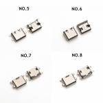 10 Models Mix 6 Pin and 16 Pin Type-C USB Female Socket for Digital Product Repair -100Pcs