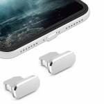 Aluminum Alloy Lightning Port Anti Dust Plug for iPhone/IPad/AirPods - 2Pcs
