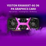 Yeston RX6600XT 8G / 128bit / GDDR6 PA Gaming Graphics Card with 3 Large Size Fans and Breathing Lig