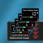 X9 8 Ports 100W Smart LED Display Wireless PD QC3.0 USB Universal Fast Charger Base