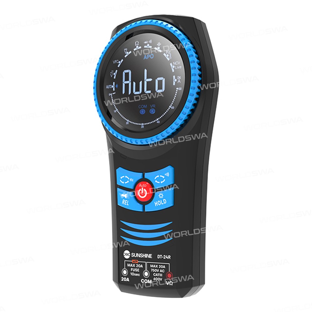 sunshine dt-24r-true-rms-smart-color-screen-rotary-dial-multimeter-with-ncv-live-temp-test-4