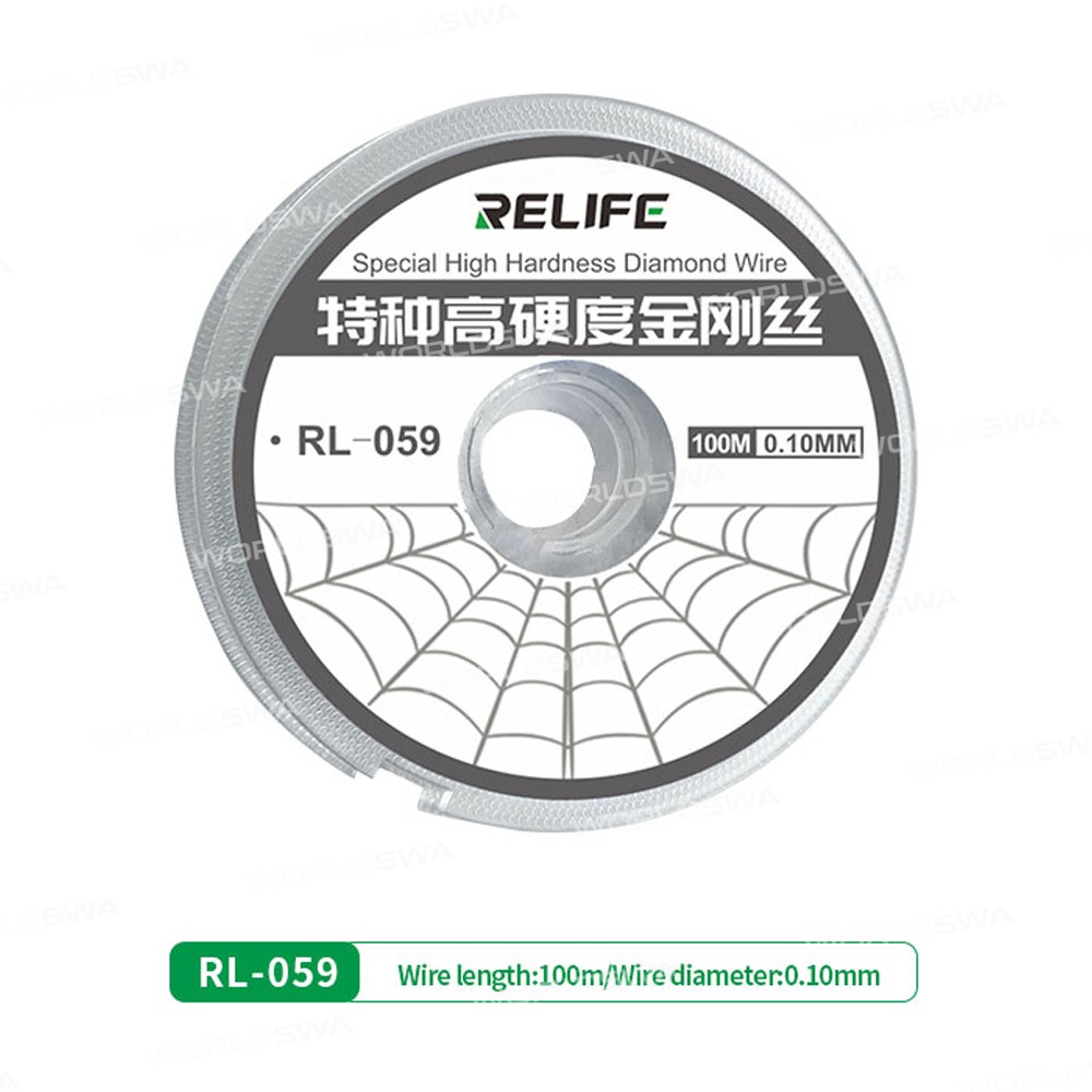 Relife RL-059 100M LCD Screen Separation Ultrafine Cutting Stainless Alloy Wire