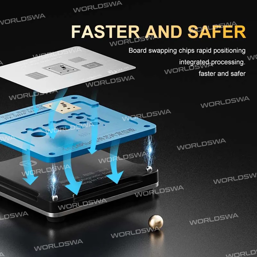 jtx swap-board-chips-bga-reballing-stencil-platform-set-for-iphone-8-to-15pro-max-4