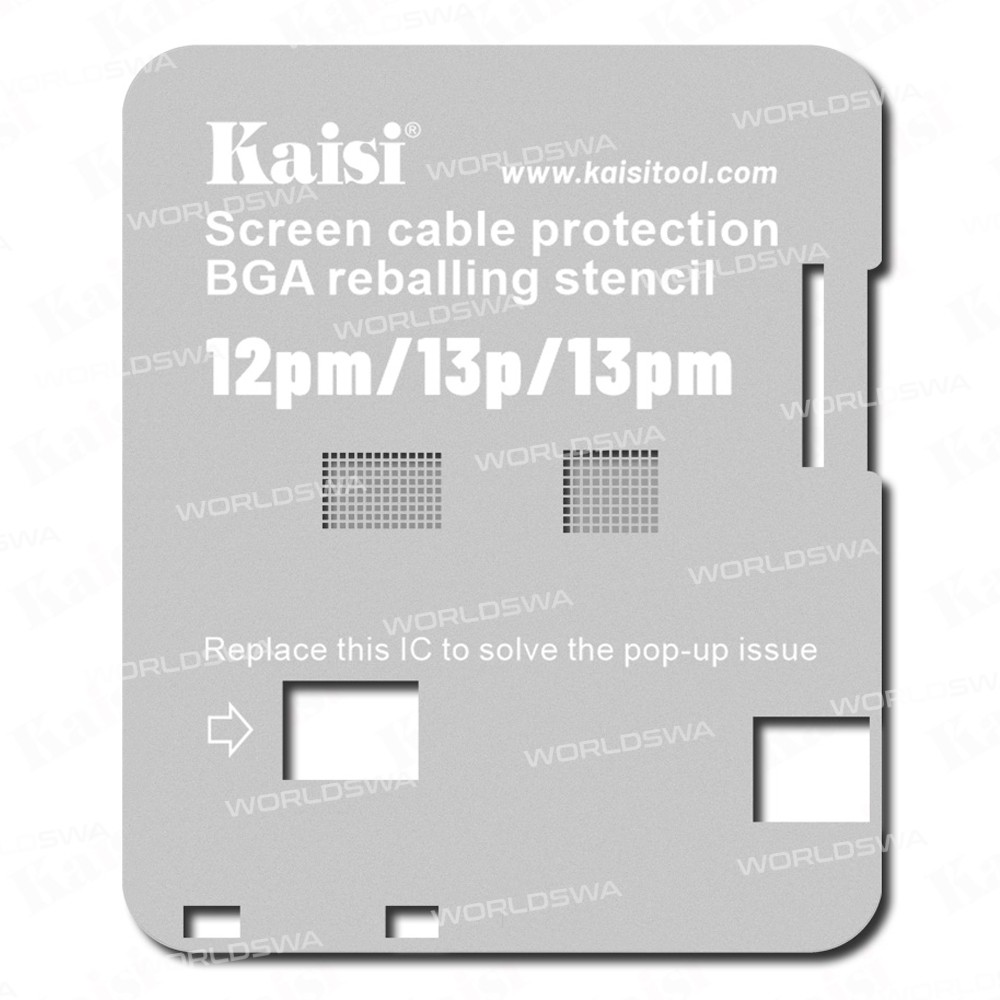 Kaisi LCD Screen Cable Protection Planting Tin Steel Stencil for iPhone 11 to 13 Pro Max