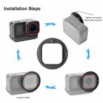 puluz sports-camera-lens-filter-adapter-ring-with-uv-filter-and-lens-cover-for-insta360-ace-pro-8