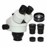 7X-45X 3.5X-90X Trinocular Microscope Head with Lens WF10X Eyepiece