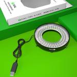 2UUL Adjustable LED Microscope Ring Lamp - Black