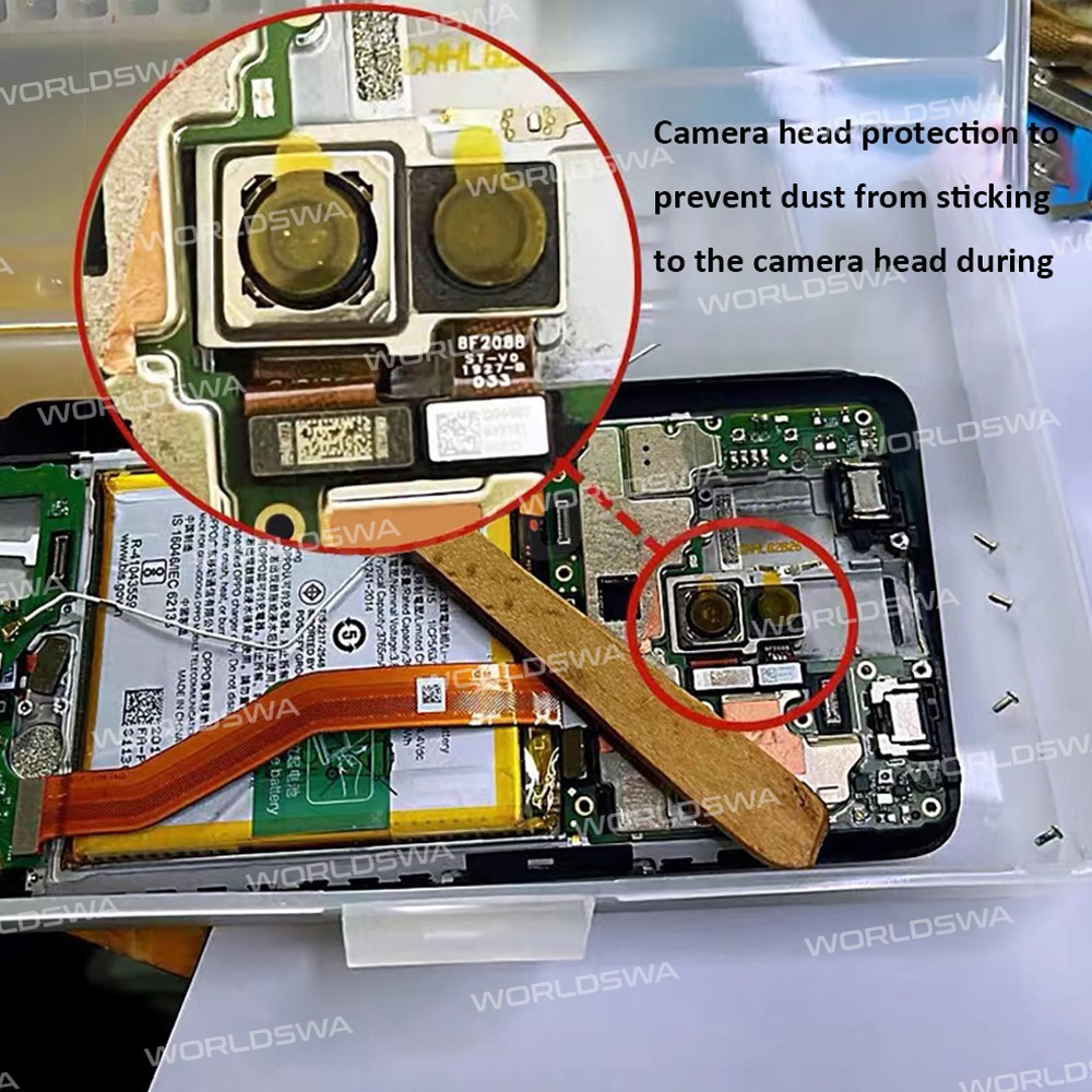 High Temp Resistance Anti-Dust Protection Sticker for Phone Camera Face ID Infrared Dot-matrix - 100