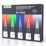 relife rl-726a-5-in-1-strong-magnetic-3d-torque-precision-screwdriver-set-for-disassembly-repair-5