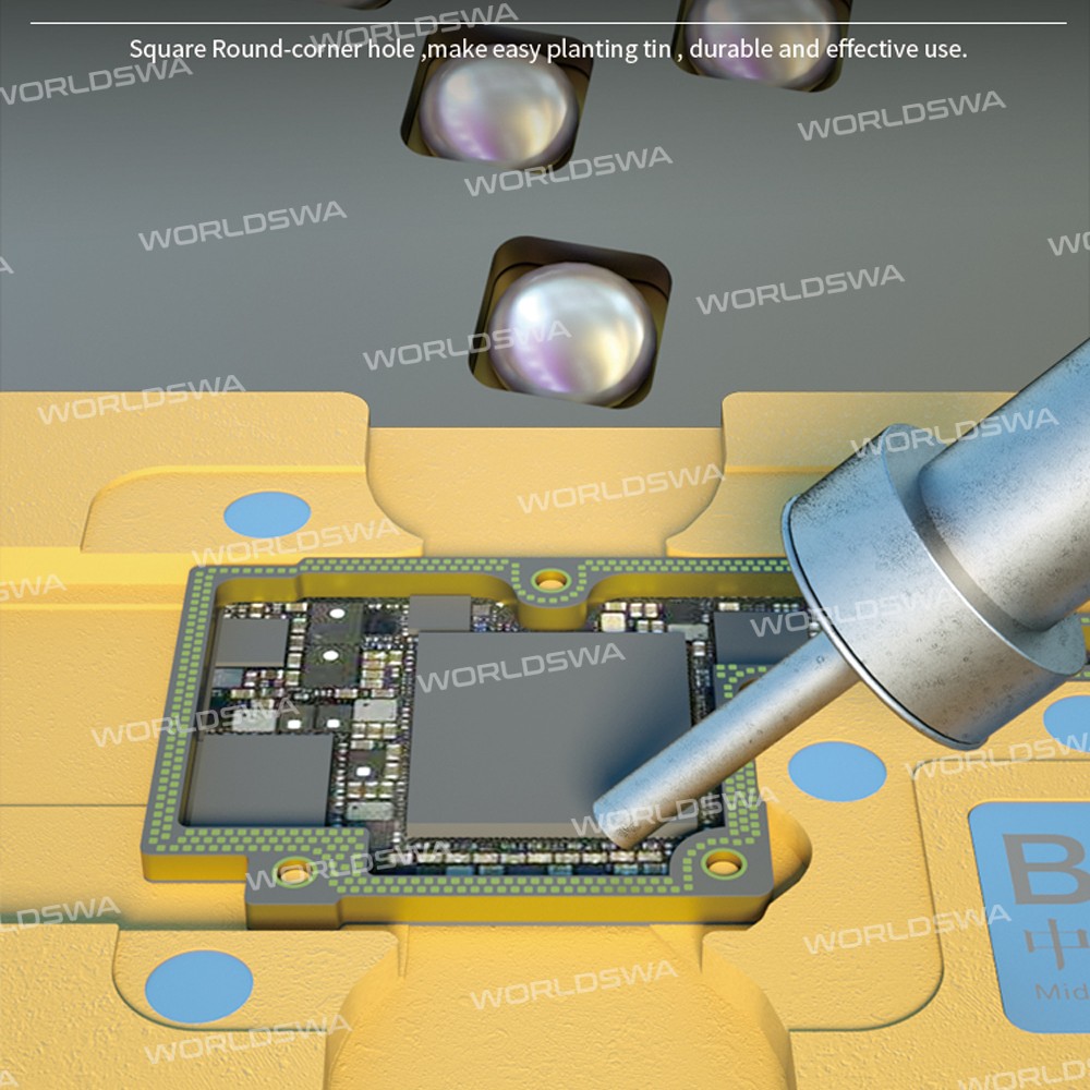 B&R IP-A06 Middle Layer Motherboard Tin Planting Platform for iPhone X / XS / XS Max / 11 / 11 Pro /