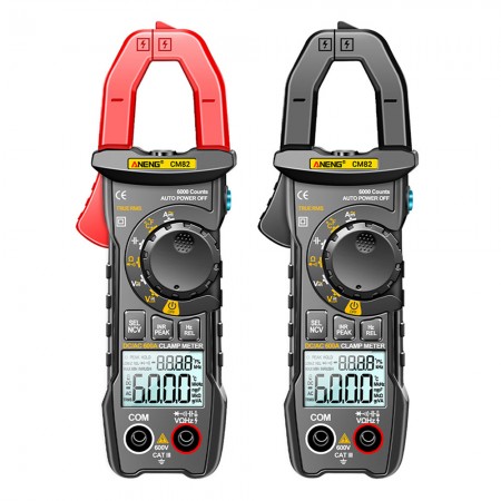 Aneng CM82 True RMS Universal Digital Clamp Multimeter: NCV & Temperature Measurement