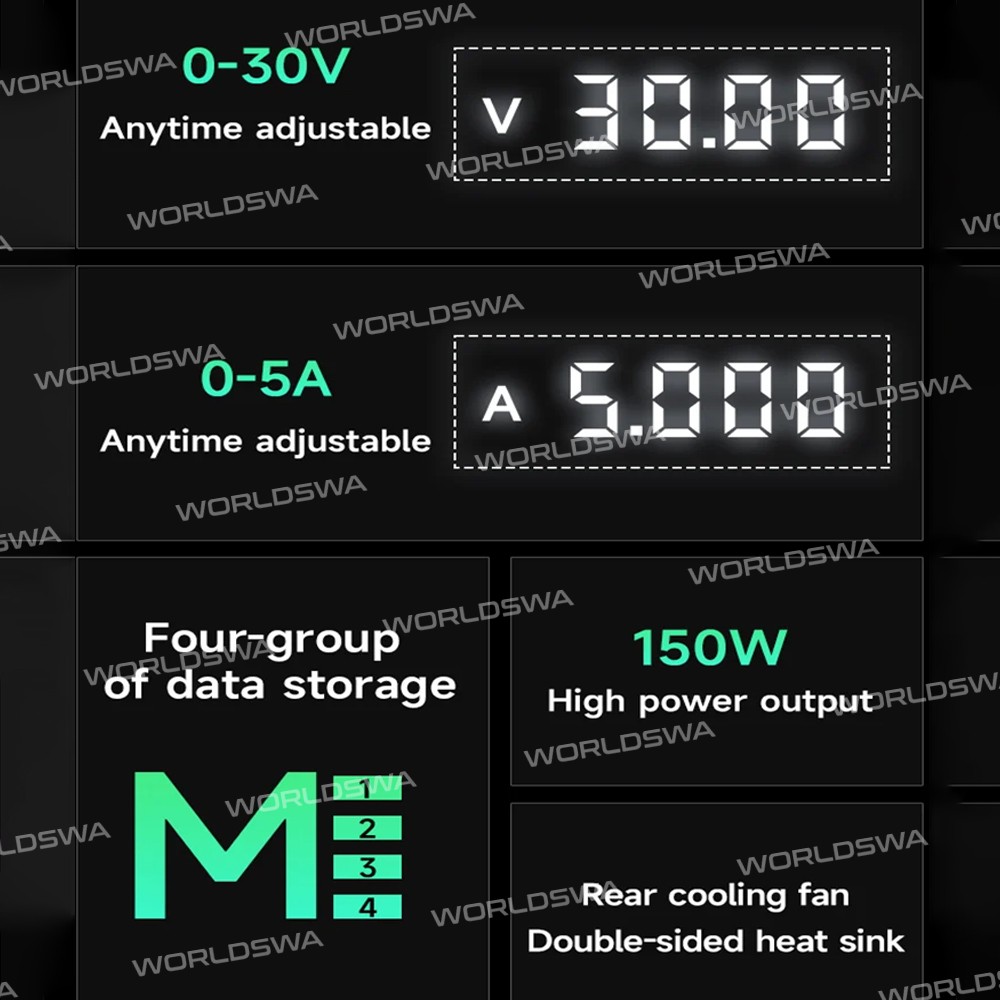 mechanic dsp30d5-30v5a-4-digit-digital-display-programming-dc-regulated-power-supply-5