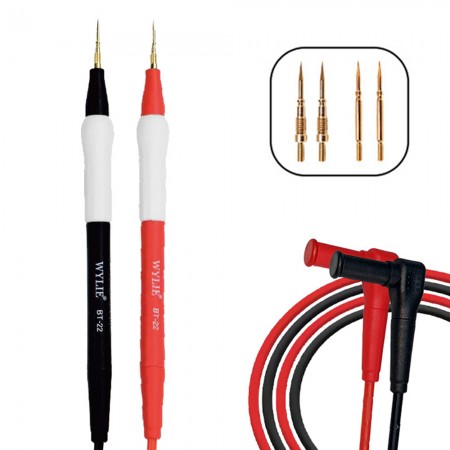 Wylie BT-22 1000V / 20A Soft Silicone Universal Multimeter Test Lead for Digital Multimeter