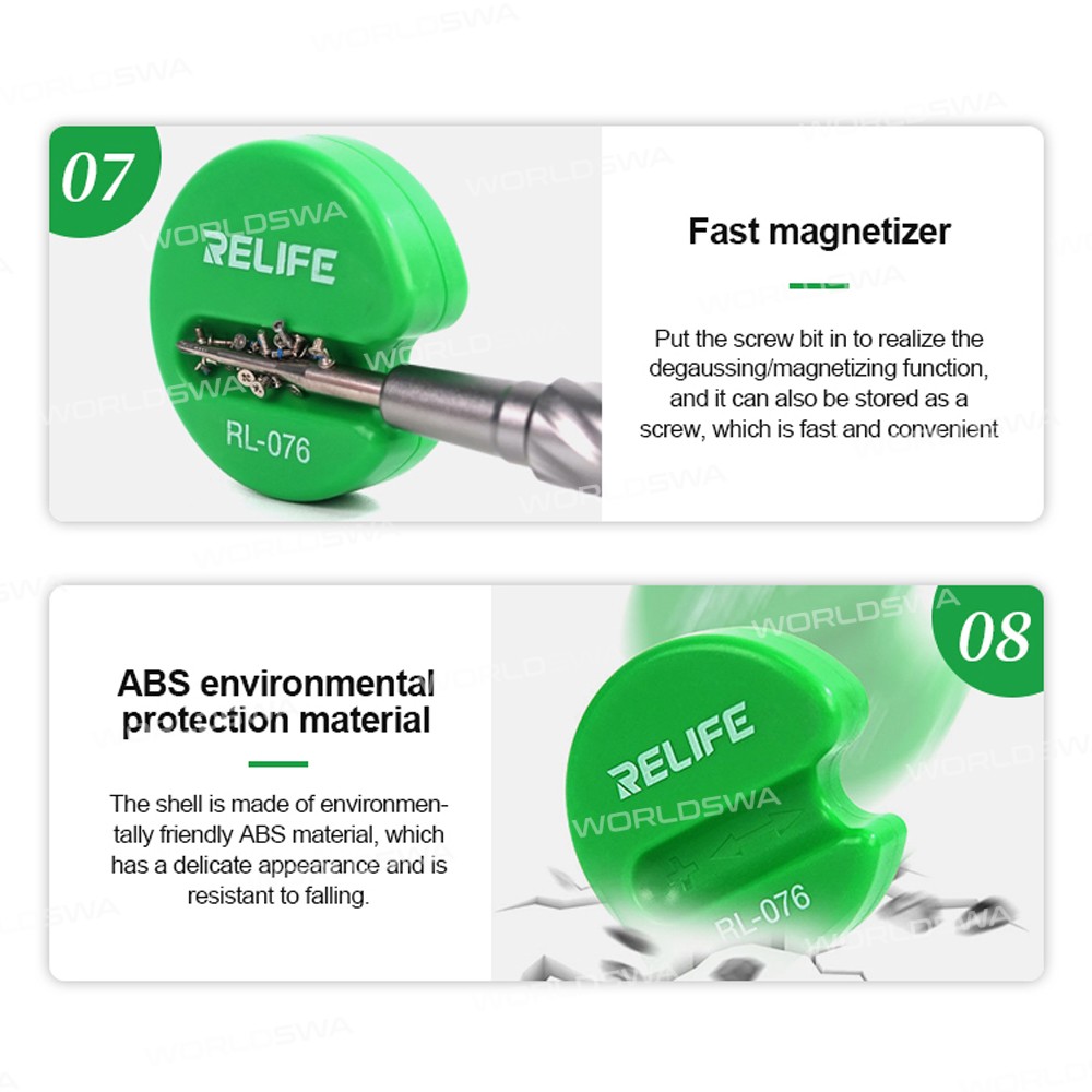 Relife RL-728A Strong Magnetic Adsorption S2 Bits Screwdriver Set Special for Mobile Phone Repair