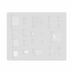MiJing 3D A13 BGA Reballing Stencil Plant Tin Steel Net for iPhone 11 / 11 Pro / 11 Pro Max
