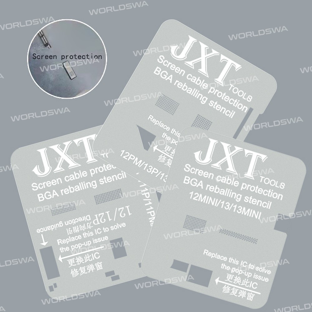 JXT LCD Screen Cable Protection & Tin Planting Steel Mesh for iPhone 11-13 Pro Max