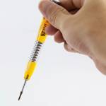 BST-365 4-in-1 Colorful Amber Aluminium Alloy Handle S2 Steel Bit Screwdriver Set