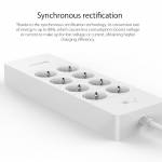 Orico HPC-8A5U 8 AC Outlets Surge Protector Power Strip with 5 USB Ports for Home Office - EU Plug