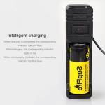 Supfire AC16 USB Smart Battery Charger for 18650/18350 /26650/14500/16340/18490/10440 Rechargeable B