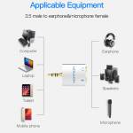 Vention Universal  Double Jack 3.5mm Audio Cable Splitter for Phone/Tablet/Laptop