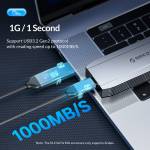 Orico DM2C3 SATA to USB M.2 SSD Aluminum Enclosure for M.2 SATA/NVMe SSD