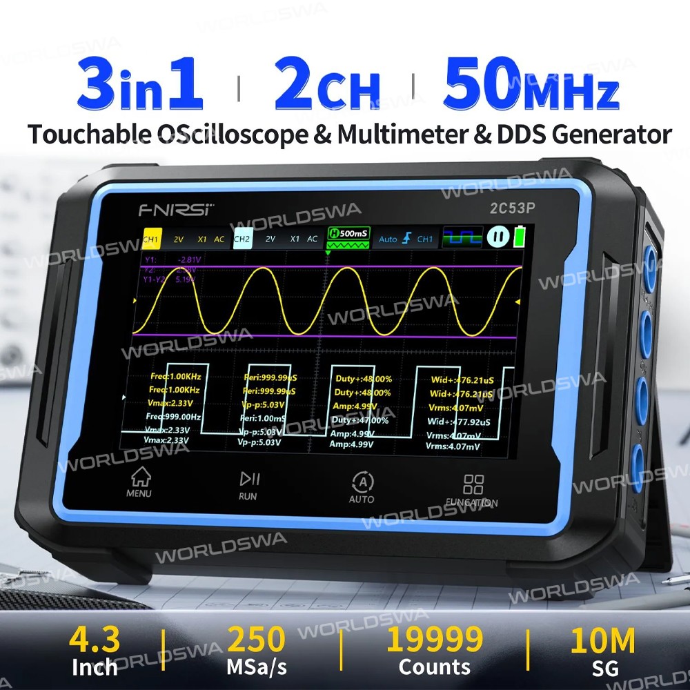 fnirsi 2c53p-handled-3-in-1-digital-oscilloscope-multimeter-signal-generator-with-touch-screen-2