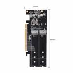 PCI-E to NVME Array Card and PCI-E to M2 Expansion Card with NVME 4-Port Design