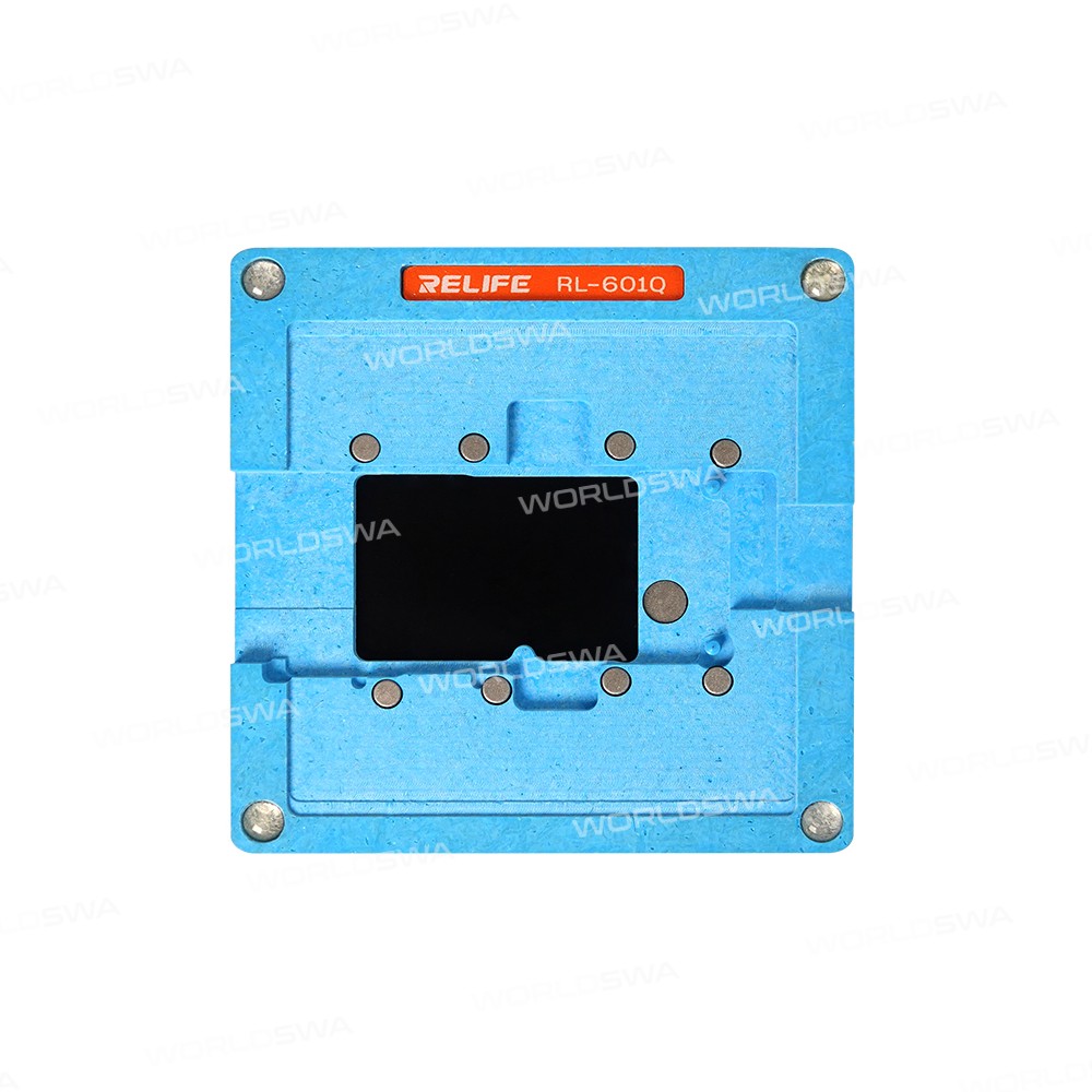 Relife RL-601Q 6in1 Middle Frame BGA Reballing Stencil Planting Tin Template Fixture for iPhone X-11