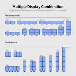 Obeya RX550 4H 4-Screen Graphics Card 4G / DDR5 / 128bit Memory Support Split Screen with 4 HD Ports