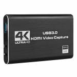 4K HDMI USB HD Video 3.0 Video Capture Card Compatible 1080P 60fps for OBS Capturing/Gaming Live