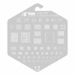 18 Kinds Chip BGA IC Reballing Stencil Kits for iPhone 6 to 13 Pro Max Screen Dot Matrix IC