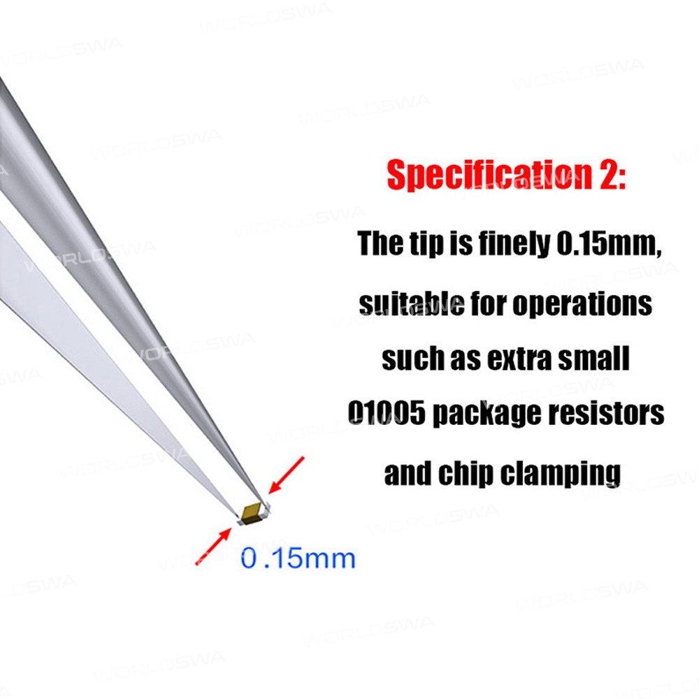 Aixun 0.1mm / 0.15mm Alloy Steel Precision Flying Wire Repair Tweezer