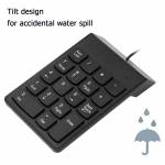 Portable 18 Keys USB Wired Driver-free Mini Digital Keyboard for Desktop Laptop