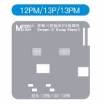 Maant Screen IC Transplant Protection & Tin Planting BGA Reballing Stencil Set for iPhone 11 to 13Pr