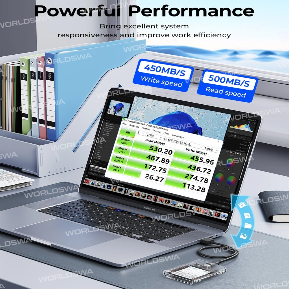 orico tc8-25-25-inch-half-size-type-c-5gbps-transparent-hard-drive-enclosure-support-auto-sleep-6