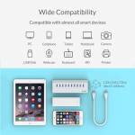 Orico Aluminum Bevel Multi-Port USB 3.0 HUB High-Speed Splitter With 12V Power Adapter