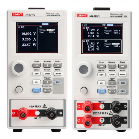 UNI-T UTL8211+ / UTL8212+ Programmable Compact DC Electronic Load Tester for High-Precision Measurements