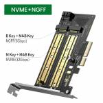 Ugreen CM302 PCI-E to M2 NVME&NGFF Single-bay / Dual-bay Riser Expansion Card Support PCI-E4.0