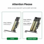 Ugreen CM302 PCI-E to M2 NVME&NGFF Single-bay / Dual-bay Riser Expansion Card Support PCI-E4.0
