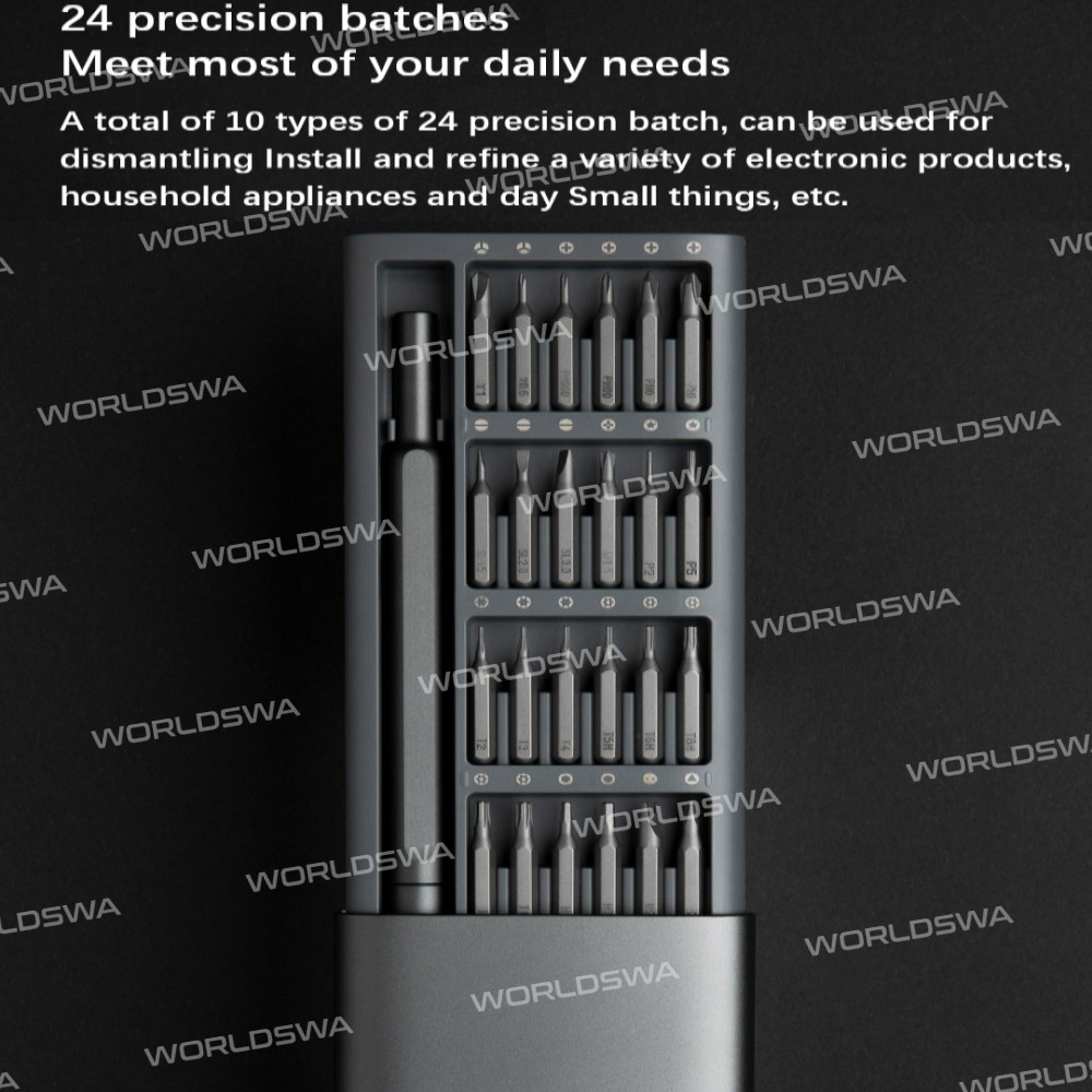 Mijia Wiha Screwdriver Kit 24 Precision Magnetic Bits Aluminum Box Wiha DIY Screw Driver Set