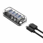 Orico Transparent Series 4 / 7 Port USB3.0 HUB with Dual Micro USB Power Interface Support OTG