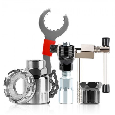 BIKING Bicycle Repair Kit Chain Cutter Bracket Flywheel Remover & Bike Wrench