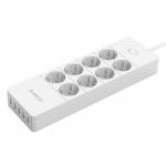 Orico HPC-8A5U 8 AC Outlets Surge Protector Power Strip with 5 USB Ports for Home Office - EU Plug