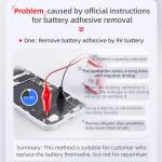 qianli ip66-battery-adhesive-quick-removing-cable-for-iphone-4