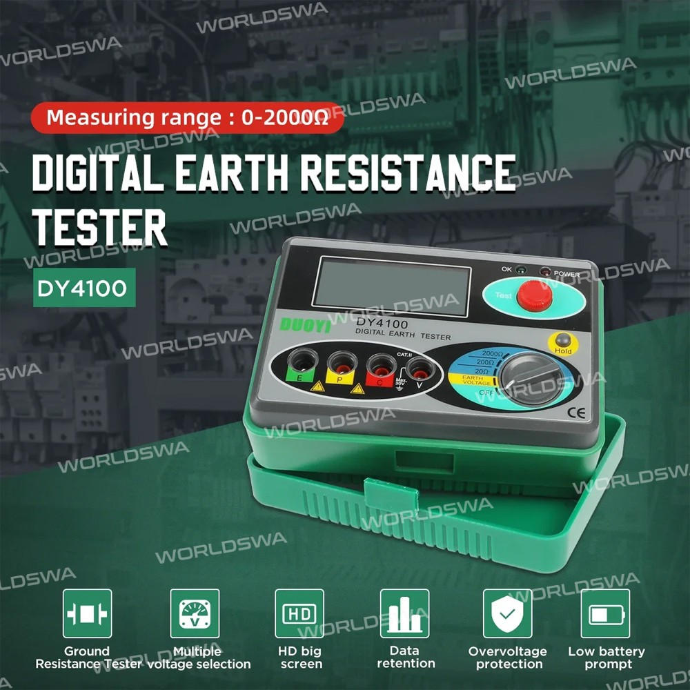 duoyi dy4100-0-2000-digital-earth-ground-resistance-meg-ohmmeter-4